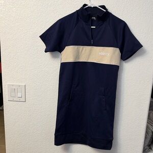 Stussy Navy and Cream Half-Zip Top